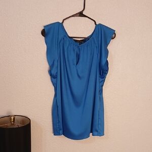 White House Black Market Vibrant Blue Blouse